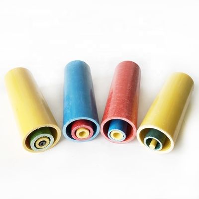 Resistencia de superficie lisa FRP Pultrusión Tubos huecos de forma redonda para longitud personalizada