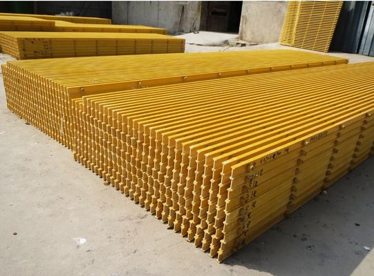 Técnica suelo de cubierta de fibra de vidrio GRP pultrudado para pasarela de buque resistente a la corrosión