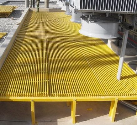 Técnica suelo de cubierta de fibra de vidrio GRP pultrudado para pasarela de buque resistente a la corrosión