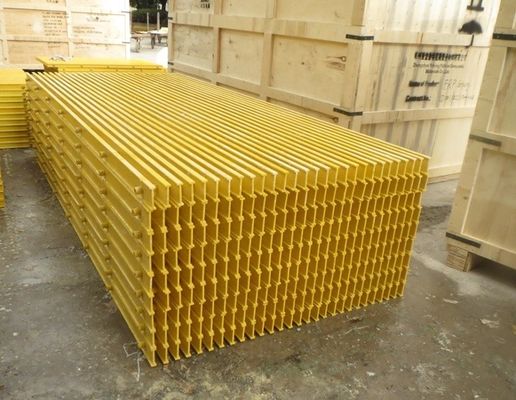 Sistema de acceso de rejilla de FRP de corte para pasarela antideslizante 25 mm 38 mm 50 mm Rejilla de GFRP de alta altura