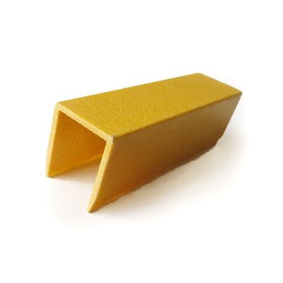 Técnica de pultrusión de fibra de vidrio GFRP canal C para protección/cobertura de borde de tablero de 30 mm