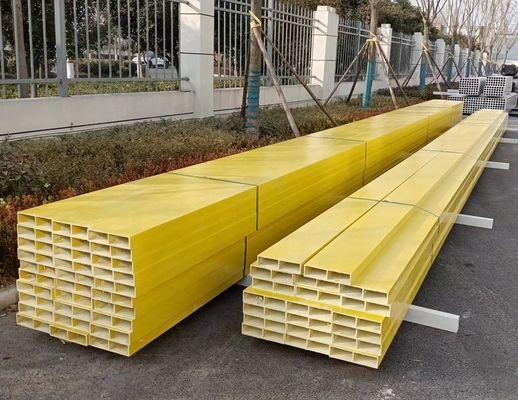 FRP vigas rectangulares de fibra de vidrio para el soporte de paneles de techo dimensiones personalizables