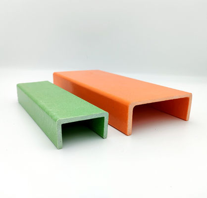 Material del canal de la escalera de fibra de vidrio de alta resistencia 70mm 84mm 88mm para colores personalizados