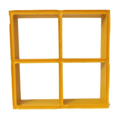 Servicio de corte 50x50mm Gran malla de rejas de FRP Recinto de fibra de vidrio Rejilla de ventilación de aire