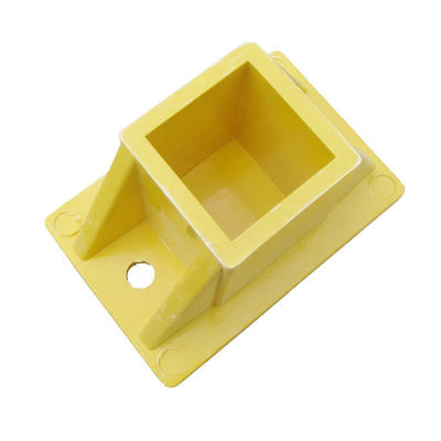 Base del poste de la cerca del tubo cuadrado de FRP de 50 mm con capacidad de corte