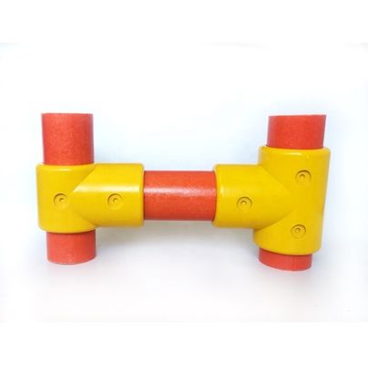 Estilo industrial 50mm FRP correa/sistema de vallas GRP correa accesorios abrazadera T Accesorios Cross Tee