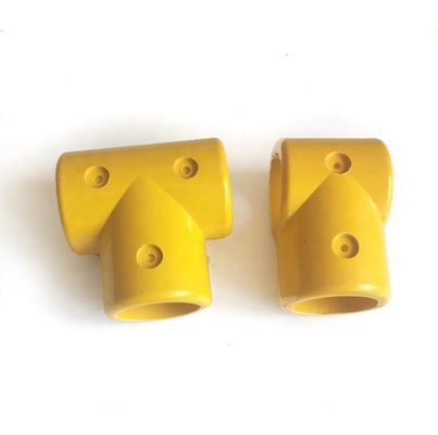 Estilo industrial 50mm FRP correa/sistema de vallas GRP correa accesorios abrazadera T Accesorios Cross Tee