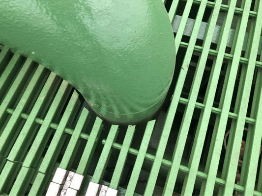 Rejas de suelo de fibra de vidrio de FRP de alto rendimiento de carga con tecnología pultrudada