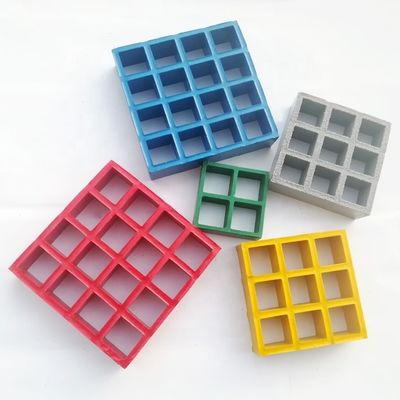 Rejas de FRP de plástico reforzado con fibra de vidrio resistentes y ligeras en colores personalizados
