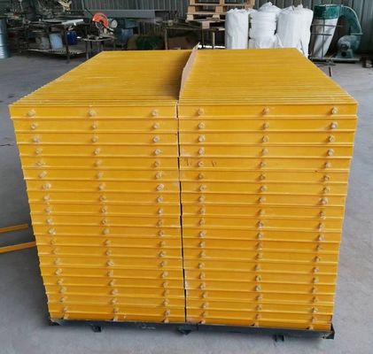 Técnica de pultrusión Hoja de rejilla de FRP para plantas de tratamiento de aguas residuales Duradera y resistente