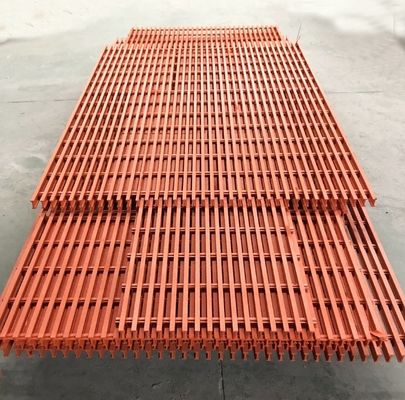 Pasarela de rejilla de FRP con rejilla fenólica pultrudada de 38 mm y fibra de vidrio ignífugo