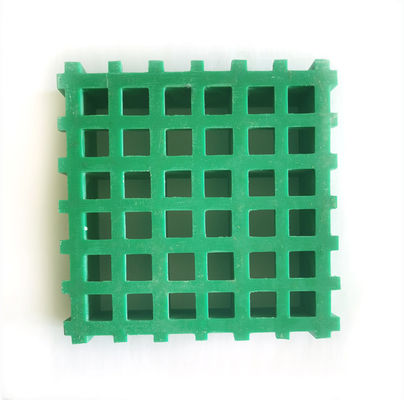 Rejilla de fibra de vidrio moldeada de alta resistencia 38x38mm Rejilla aislada GRP Frp para marina