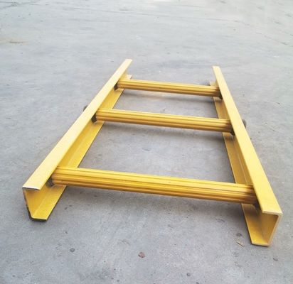 Tipo 1 Capacidad de peso de 250 libras Escalera recta de fibra de vidrio aislada de GRP FRP