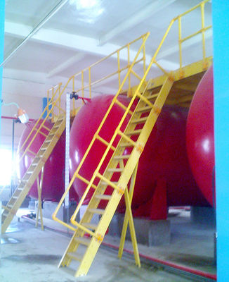 Escalera de GRP FRP para escaleras de escaleras de escaleras en estilo de diseño industrial