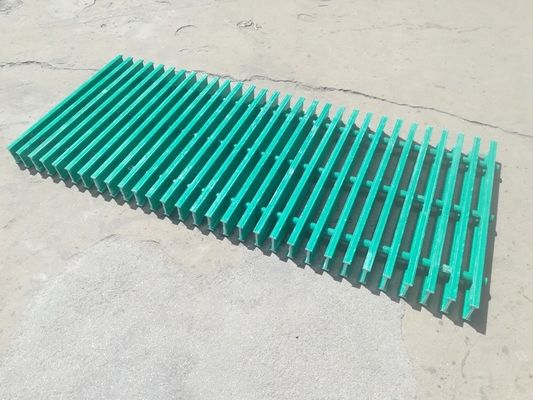 Rejillas de fibra de vidrio GRP para cubiertas de cubierta de buques de alta resistencia/cercas/barrancos de trincheras en FRP