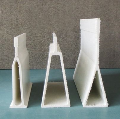 Fibra de vidrio triangular lisa y estable de FRP delta para el apoyo de las pizarras de la granja de cerdos