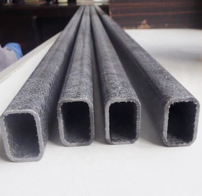 Servicio de procesamiento suave Corte de fibra de vidrio ligero tubo rectangular de FRP para niños mango de palo de hockey