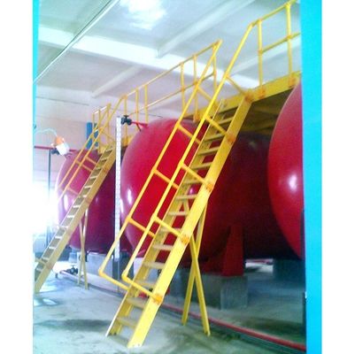 Escaleras de escaleras de fibra de vidrio aisladas industriales Anticorrosión y resistentes para plataforma