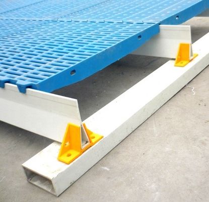 Válvula de fibra de vidrio FRP resistente para soporte de suelo de plástico en granjas de cerdos, aves de corral, ovejas y cabras
