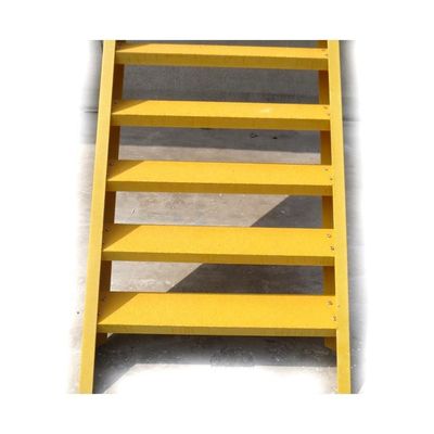 Escaleras aislantes de centrales eléctricas de fibra de vidrio reforzadas de plástico Escaleras de escalones con guía