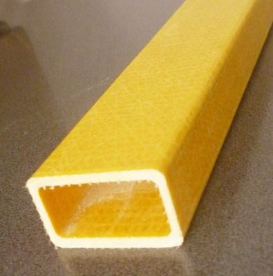 1m a 11.6m de longitud tubo cuadrado de fibra de vidrio compuesto pultrudado para escalera aislada