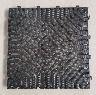 40x40x3.0cm de espesor de PP de plástico para cubrir el piso de lavar coches en interiores