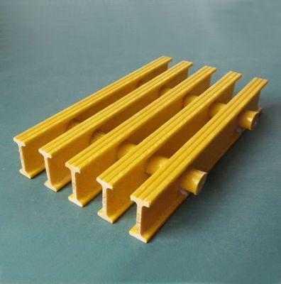 Rejas de suelo de FRP pultrudadas de fibra de vidrio de 25 mm y 38 mm para pasarelas de cubierta