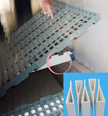Diseño del piso de la caja de apoyo compuesto de fibra de vidrio FRP de 120 mm suave para la cría de cerdos