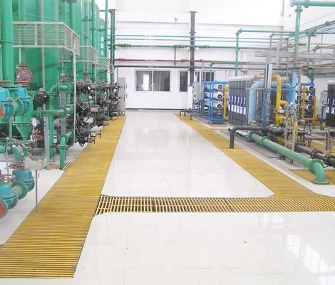 Técnica Rejilla de zanjas de fibra de vidrio FRP antideslizante pultrudada para cubrir la venta directa