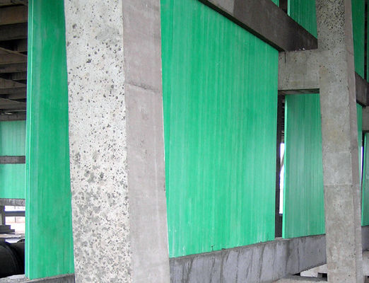 Corte de barreras industriales de pared FRP Panel de pared de barrera de viento para pared a prueba de sonido