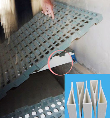 Servicio de corte suave 120 mm de altura de fibra de vidrio de triángulo de apoyo de la viga para el suelo de aves de corral