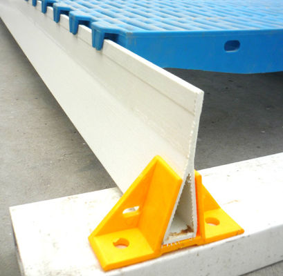 Servicio de corte suave 120 mm de altura de fibra de vidrio de triángulo de apoyo de la viga para el suelo de aves de corral