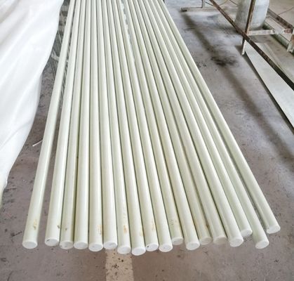 Servicio de corte de 16 mm de alta resistencia varilla de fibra de vidrio blanca para estacas lisas y flexibles
