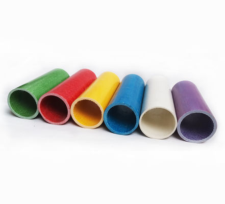 Fibra de vidrio lisa tubo redondo FRP tubo GFRP / perfiles de postes para necesidades de corte personalizadas