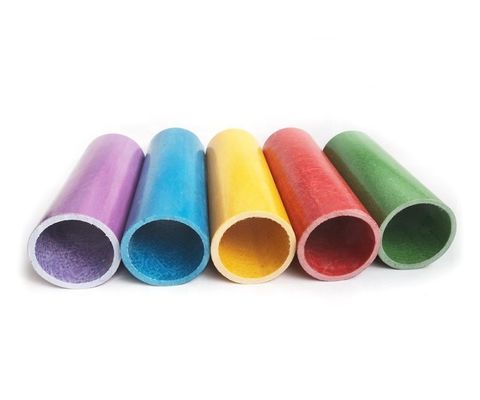 Tubos de fibra de vidrio para estructuras aisladas y resistentes a la corrosión longitud de 1 m a 11,6 m