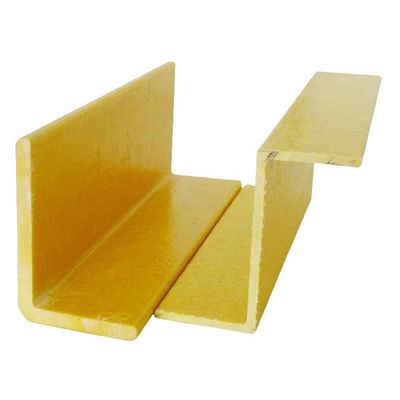 Perfil de vigas Z pultrudadas de fibra de vidrio de FRP ligero y resistente para conexiones de esquina