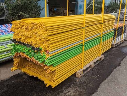 Técnica Pultrusión personalizada insulta FRP poste de valla post tubo de fibra de vidrio para valla