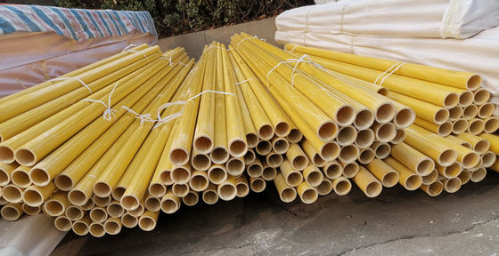 1m a 11.6m longitud GRP resistente a los químicos FRP tubo de pultrusión de fibra de vidrio de plástico