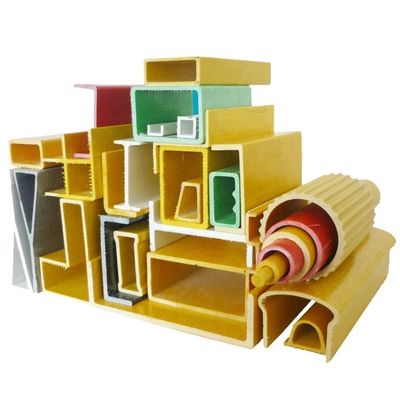 Perfiles compuestos de fibra de vidrio de FRP para colores industriales personalizados y diseño duradero
