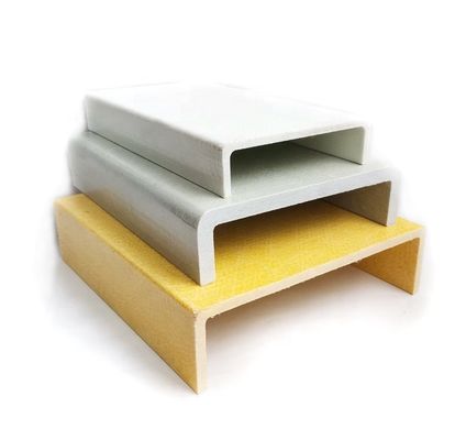 Producto de plástico reforzado de fibra de vidrio de FRP pultrudado con corrosión química lisa y resistente
