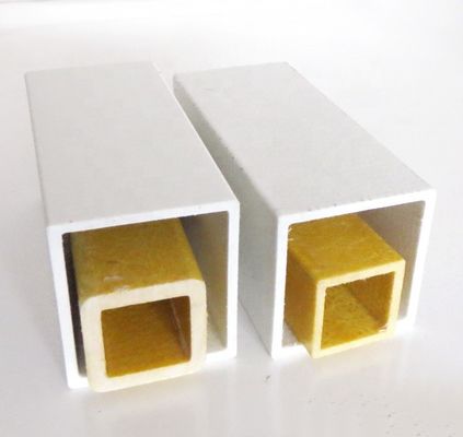 30 mm 38 mm 44 mm 50 mm GFRP pultrudo FRP tubo cuadrado estructuras resistentes y duraderas