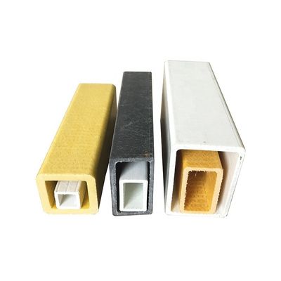 Tubos rectangulares compuestos de FRP de alta resistencia Resistencia excepcional a la corrosión química