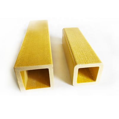 Tubos rectangulares compuestos de FRP de alta resistencia Resistencia excepcional a la corrosión química