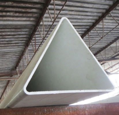 Profiles triangulares de FRP de 180 mm suaves Profil triangular de fibra de vidrio Sección angular de FRP