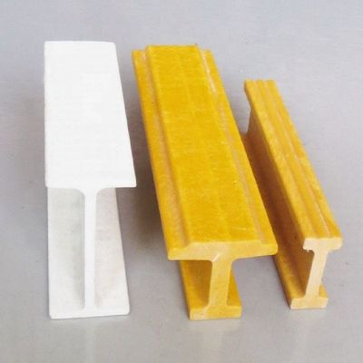 Profiles de barras de fibra de vidrio estructural de 25 mm, 38 mm, 50 mm y 110 mm, de fibra de vidrio compuesta I, de vigas FRP I