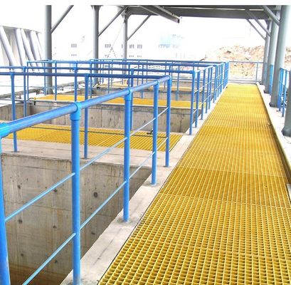 Barandillas redondas/cuadradas de FRP de fibra de vidrio para escaleras/puertas de piso/pasillos de GRP y durabilidad