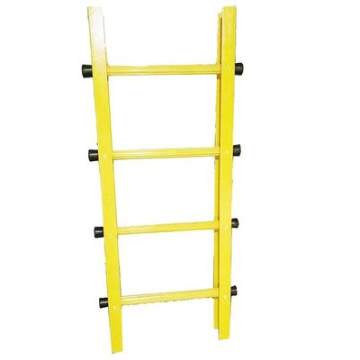 Escalera de pultrusión reforzada con fibra de vidrio con protección UV y tubo de manivela con superficie lisa