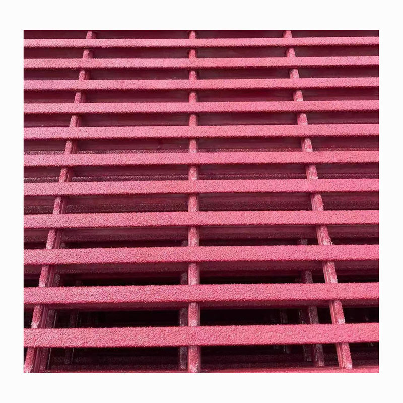 Sistema de acceso de rejilla de FRP de corte para pasarela antideslizante 25 mm 38 mm 50 mm Rejilla de GFRP de alta altura