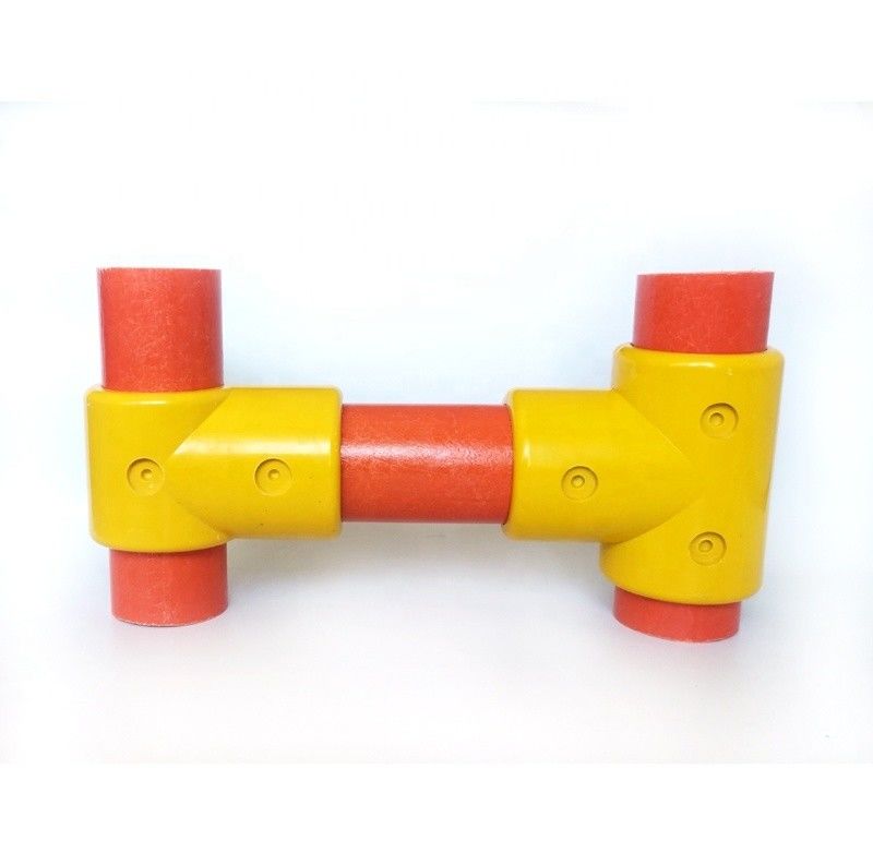 Estilo industrial 50mm FRP correa/sistema de vallas GRP correa accesorios abrazadera T Accesorios Cross Tee