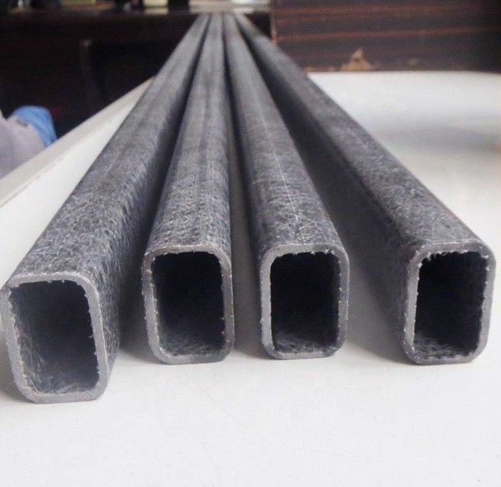Servicio de procesamiento suave Corte de fibra de vidrio ligero tubo rectangular de FRP para niños mango de palo de hockey